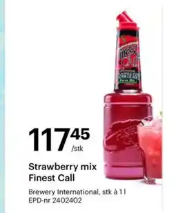Storcash Strawberry mix Finest Call tilbud