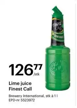 Storcash Lime juice Finest Call tilbud