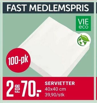 Europris Servietter tilbud