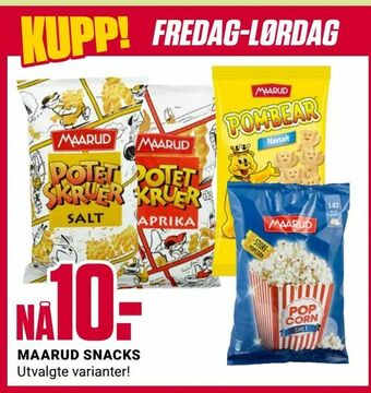 Europris Maarud snacks tilbud