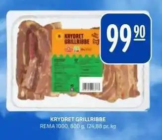 Rema 1000 Krydret Grillribbe tilbud