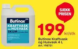 Byggmax Butinox Kraftvask og Husvask 4 L tilbud