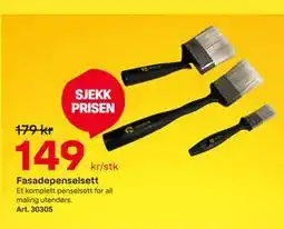 Byggmax Fasadepenselsett tilbud