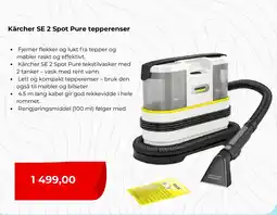 Clas Ohlson Kärcher SE 2 Spot Pure tepperenser tilbud