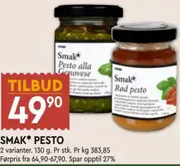 Coop Mega SMAK* PESTO tilbud