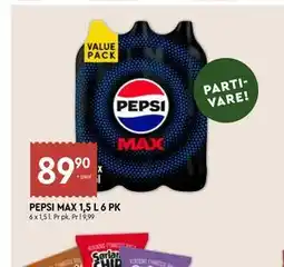 Coop Mega PEPSI MAX 1,5 L 6 PK tilbud