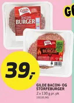 Bunnpris GILDE BACON- OG STORFEBURGER tilbud