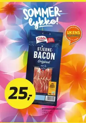 Bunnpris STJERNEBACON SKIVET tilbud