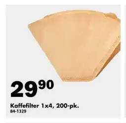 Biltema Kaffefilter 1x4, 200-pk tilbud