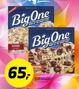 Bunnpris BIG ONE PIZZA AMERICAN CLASSIC OG PEPPERONI tilbud