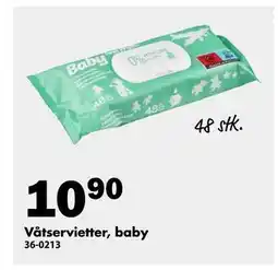 Biltema Våtservietter, baby tilbud