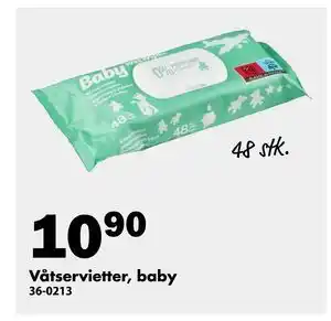 Biltema Våtservietter, baby tilbud