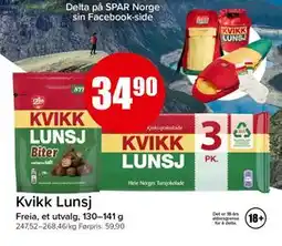 Spar Kvikk Lunsj tilbud