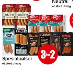 Spar Spesialpølser tilbud