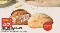 Coop Mega Coop Steinovnsbakte Rundstykker tilbud