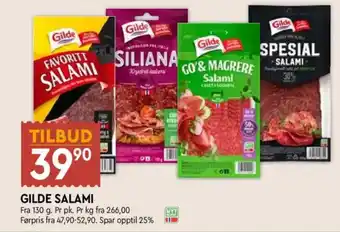 Coop Mega Gilde Salami tilbud