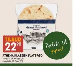 Coop Mega ATHENA KLASSISK FLATBRØD tilbud