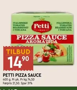 Coop Mega PETTI PIZZA SAUCE tilbud