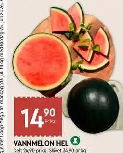 Coop Mega VANNMELON HEL tilbud