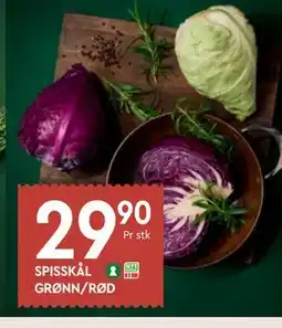 Coop Mega SPISSKÅL GRØNN/RØD tilbud