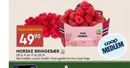 Coop Mega NORSKE BRINGEBÆR, Medlemspris tilbud