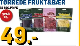 Price Lagerbutikk Tørrede frukt&bær tilbud