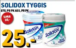 Price Lagerbutikk Solidox tyggis tilbud
