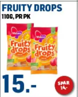 Price Lagerbutikk Fruity drops tilbud