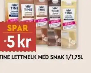 Coop Mega Tine lettmelk med smak tilbud