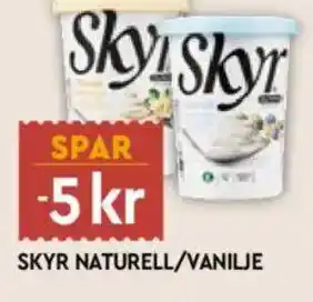 Coop Mega Skyr naturell/vanilje tilbud