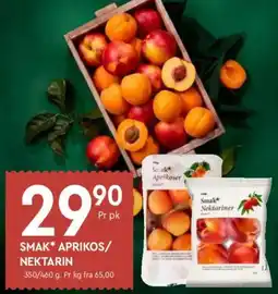 Coop Mega Smak aprikos/ nektarin tilbud