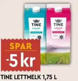 Coop Mega Tine lettmelk tilbud