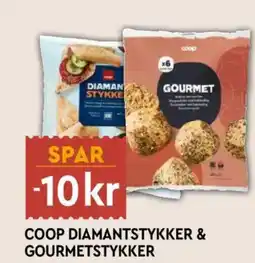 Coop Mega Coop diamantstykker & gourmetstykker -10kr tilbud