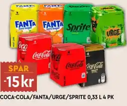 Coop Mega Coca-cola/fanta/urge/sprite 4 pk tilbud