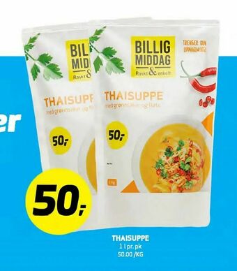 Bunnpris Thaisuppe tilbud