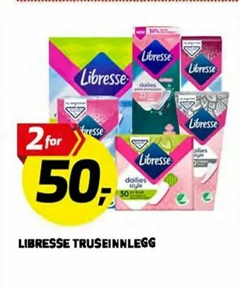 Bunnpris Libresse truseinnlegg tilbud