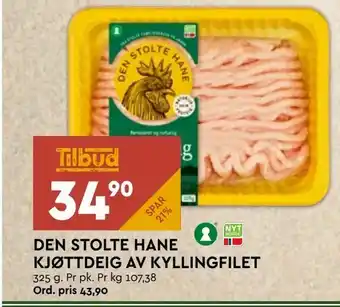 Coop Mega Den stolte hane kjøttdeig av kyllingfilet tilbud