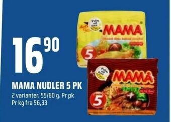 Coop Obs Mama nudler 5 pk tilbud