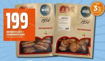 Coop Obs Meråker kjøtt-/ karbonadekaker tilbud