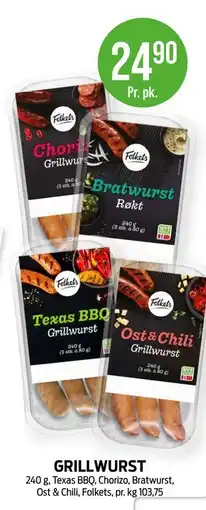 Kiwi GRILLWURST tilbud