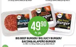 Kiwi BIG BEEF BURGER/ BIG JUICY BURGER/ BACON&JALAPEÑO BURGER tilbud
