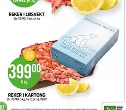 Kiwi REKER I KARTONG tilbud