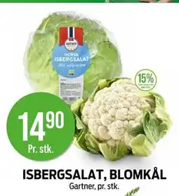 Kiwi ISBERGSALAT, BLOMKÅL tilbud