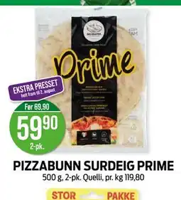 Kiwi PIZZABUNN SURDEIG PRIME tilbud
