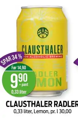 Kiwi CLAUSTHALER RADLER tilbud