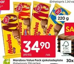 Rusta Marabou Value Pack sjokoladeplate tilbud
