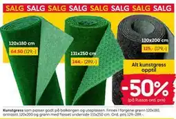 Rusta Kunstgress tilbud
