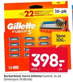 Rusta Barberblad, herre Gillette tilbud