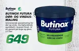 Coop Byggmix BUTINOX FUTURA DØR- OG VINDUSMALING tilbud