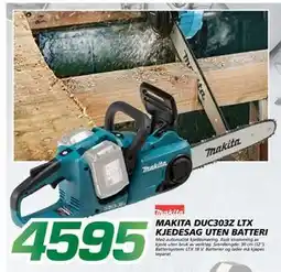 Coop Byggmix MAKITA DUC303Z LTX KJEDESAG UTEN BATTERI tilbud